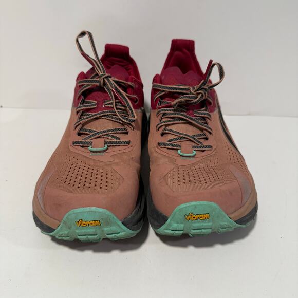 Altra Women's Olympus 5 Trail Running Shoes Sneakers Pink Green 9.5 Vibram - Picture 5 of 8